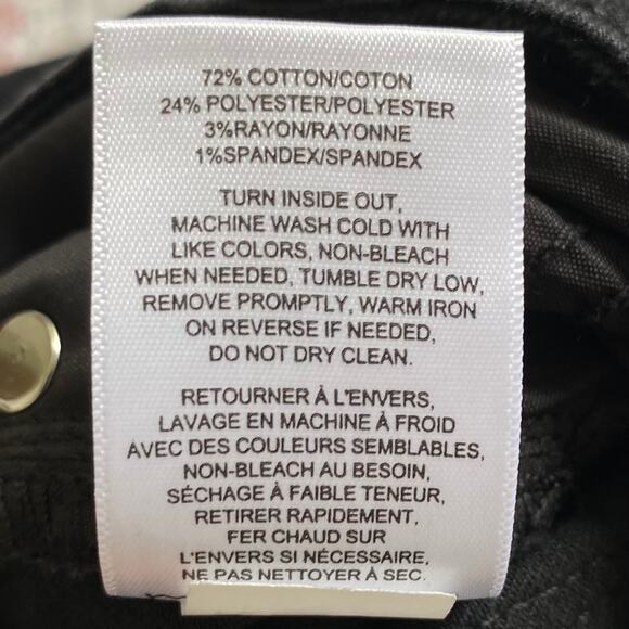 NEW VIGOSS Marley Crop Bootcut Denim Jeans Black Size 29 Raw Hem - Picture 6 of 6